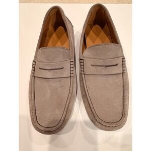 Oliver Cabell Mens Grey Suede Penny Driving Loafers Shoes Size 41 EU 8 US